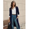 image:imageGRACE KARIN Womens Long Cardigan Sweaters Lightweight Open Front Maxi Cardigans for Women Fall Fashion Outfits 2026Navy Blue