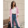 image:imageGRACE KARIN Womens Long Cardigan Sweaters Lightweight Open Front Maxi Cardigans for Women Fall Fashion Outfits 2026Pink