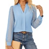 image:imageGRACE KARIN Blouses for Women Dressy Casual Business Casual OutfitsLight Blue