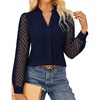 image:imageGRACE KARIN Blouses for Women Dressy Casual Business Casual OutfitsNavy Blue