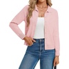 image:imageGRACE KARIN Cardigan Sweaters for Women Lightweight Button Up Sweater Jacket Collared Teacher Outfits Early Fall FashionPink