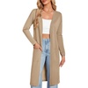 image:imageGRACE KARIN Womens Long Cardigan Sweaters Lightweight Open Front Maxi Cardigans for Women Fall Fashion Outfits 2026Khaki