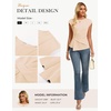 image:imageGRACE KARIN Womens 2026 Summer Tops Dressy Peplum ShirtApricot