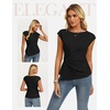 image:imageGRACE KARIN Womens 2026 Summer Tops Dressy Peplum ShirtBlack
