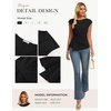 image:imageGRACE KARIN Womens 2026 Summer Tops Dressy Peplum ShirtBlack