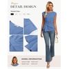image:imageGRACE KARIN Womens 2026 Summer Tops Dressy Peplum ShirtBlue