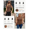 image:imageGRACE KARIN Womens 2026 Summer Tops Dressy Peplum ShirtBrown