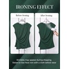 image:imageGRACE KARIN Womens 2026 Summer Tops Dressy Peplum ShirtDark Green