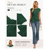 image:imageGRACE KARIN Womens 2026 Summer Tops Dressy Peplum ShirtDark Green
