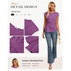 image:imageGRACE KARIN Womens 2026 Summer Tops Dressy Peplum ShirtDeep Purple