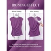 image:imageGRACE KARIN Womens 2026 Summer Tops Dressy Peplum ShirtDeep Purple