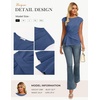 image:imageGRACE KARIN Womens 2026 Summer Tops Dressy Peplum ShirtDenim Blue