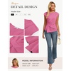 image:imageGRACE KARIN Womens 2026 Summer Tops Dressy Peplum ShirtDusty Pink