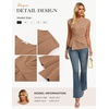 image:imageGRACE KARIN Womens 2026 Summer Tops Dressy Peplum ShirtKhaki