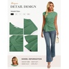 image:imageGRACE KARIN Womens 2026 Summer Tops Dressy Peplum ShirtLight Green