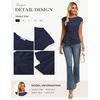 image:imageGRACE KARIN Womens 2026 Summer Tops Dressy Peplum ShirtNavy Blue
