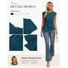 image:imageGRACE KARIN Womens 2026 Summer Tops Dressy Peplum ShirtPeacock Blue