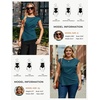 image:imageGRACE KARIN Womens 2026 Summer Tops Dressy Peplum ShirtPeacock Blue