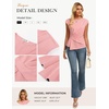 image:imageGRACE KARIN Womens 2026 Summer Tops Dressy Peplum ShirtPink