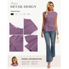 image:imageGRACE KARIN Womens 2026 Summer Tops Dressy Peplum ShirtPurple