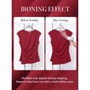 image:imageGRACE KARIN Womens 2026 Summer Tops Dressy Peplum ShirtRed