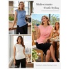 image:imageGRACE KARIN Womens 2026 Summer Tops Dressy Peplum ShirtRed
