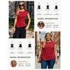 image:imageGRACE KARIN Womens 2026 Summer Tops Dressy Peplum ShirtRed