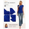 image:imageGRACE KARIN Womens 2026 Summer Tops Dressy Peplum ShirtRoyal Blue