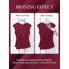 image:imageGRACE KARIN Womens 2026 Summer Tops Dressy Peplum ShirtWine Red