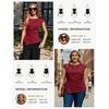 image:imageGRACE KARIN Womens 2026 Summer Tops Dressy Peplum ShirtWine Red