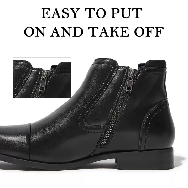 Cestfini Men Chelsea Boots Casual Suede Dress Boots Comfortable Oxfords Ankle Chukka Boots for MenKelly11black