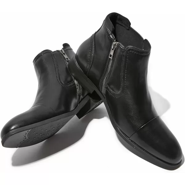 Cestfini Men Chelsea Boots Casual Suede Dress Boots Comfortable Oxfords Ankle Chukka Boots for MenKelly11black