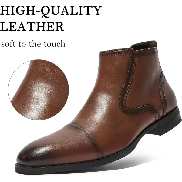 Cestfini Men Chelsea Boots Casual Suede Dress Boots Comfortable Oxfords Ankle Chukka Boots for MenKelly11brown