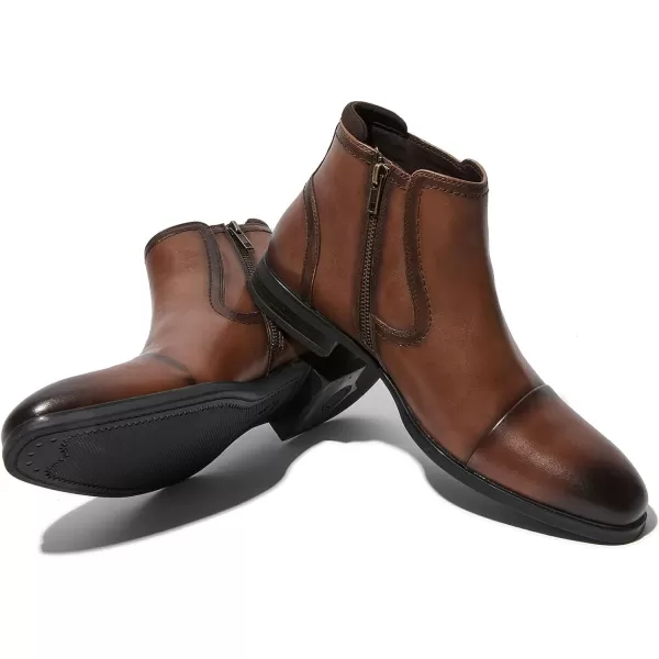 Cestfini Men Chelsea Boots Casual Suede Dress Boots Comfortable Oxfords Ankle Chukka Boots for MenKelly11brown
