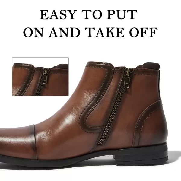 Cestfini Men Chelsea Boots Casual Suede Dress Boots Comfortable Oxfords Ankle Chukka Boots for MenKelly11brown