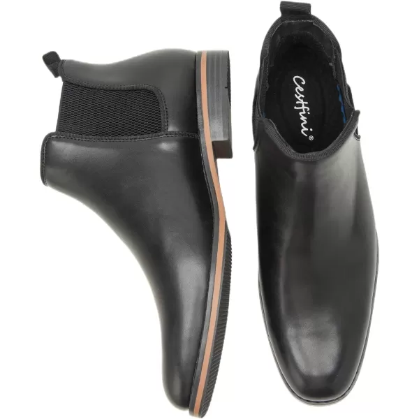 Cestfini Men Chelsea Boots Casual Suede Dress Boots Comfortable Oxfords Ankle Chukka Boots for MenM525black