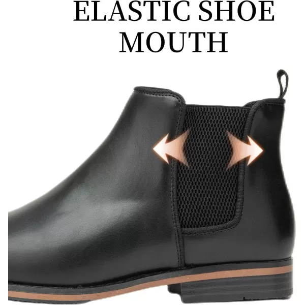 Cestfini Men Chelsea Boots Casual Suede Dress Boots Comfortable Oxfords Ankle Chukka Boots for MenM525black