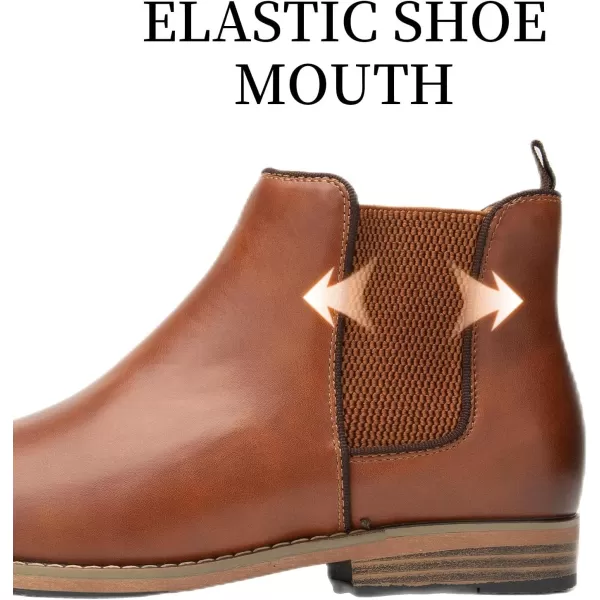 Cestfini Men Chelsea Boots Casual Suede Dress Boots Comfortable Oxfords Ankle Chukka Boots for MenM525brown