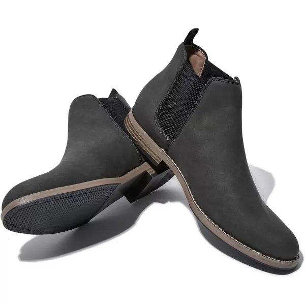 Cestfini Men Chelsea Boots Casual Suede Dress Boots Comfortable Oxfords Ankle Chukka Boots for MenRtm03black