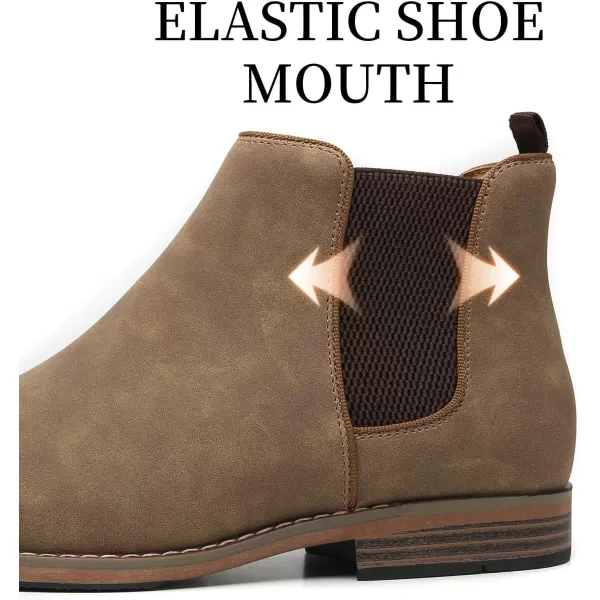 Cestfini Men Chelsea Boots Casual Suede Dress Boots Comfortable Oxfords Ankle Chukka Boots for MenRtm03camel