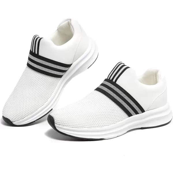 Cestfini Slip on Tennis Shoes Lightweight Womens Walking Shoes Casual Comfort Sneakers for Workout Gym NurseFzyd02wwhite