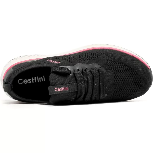 Cestfini Slip on Tennis Shoes Lightweight Womens Walking Shoes Casual Comfort Sneakers for Workout Gym NurseFzyd03wblack 2