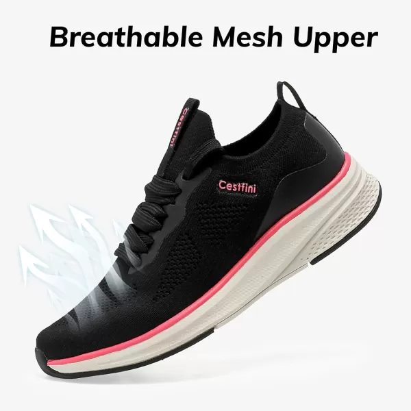 Cestfini Slip on Tennis Shoes Lightweight Womens Walking Shoes Casual Comfort Sneakers for Workout Gym NurseFzyd03wblack