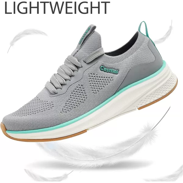 Cestfini Slip on Tennis Shoes Lightweight Womens Walking Shoes Casual Comfort Sneakers for Workout Gym NurseFzyd03wgrey 2