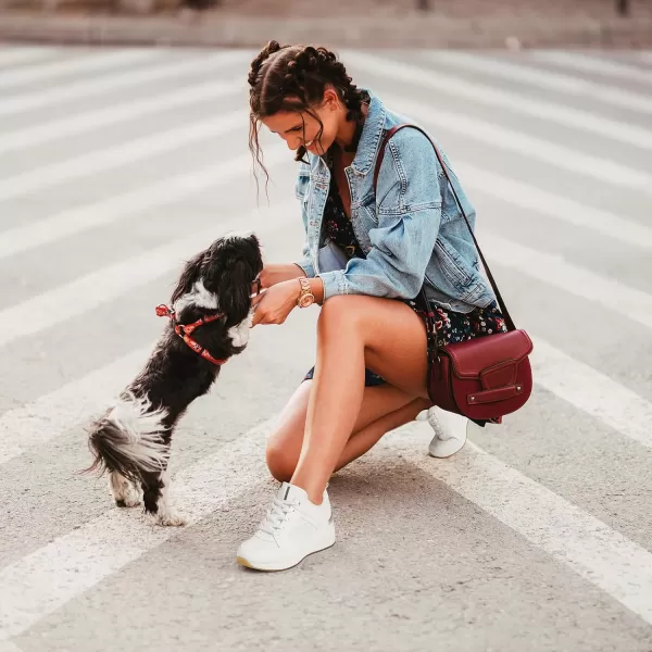 High Heeld Wedge Sneakers for Women  Ladies Hidden Sneakers Lace Up Shoes Best Chioce for Casual and Daily Wear174whitepink