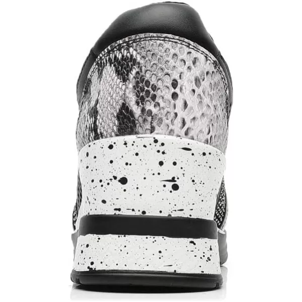High Heeld Wedge Sneakers for Women  Ladies Hidden Sneakers Lace Up Shoes Best Chioce for Casual and Daily WearGrey