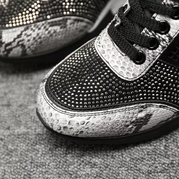 High Heeld Wedge Sneakers for Women  Ladies Hidden Sneakers Lace Up Shoes Best Chioce for Casual and Daily WearGrey