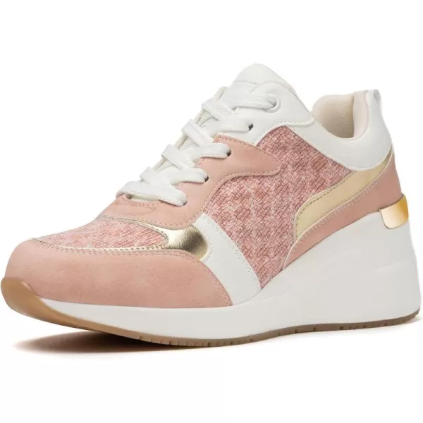 Cestfini Fashion Wedge Heeled Sneakers for Women Platform Sneakers NonSlip Women Wedge Tennis ShoesW142pink