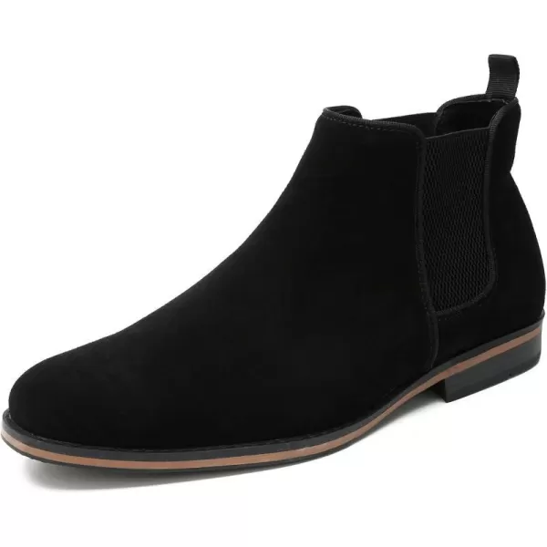 Cestfini Men Chelsea Boots Casual Suede Dress Boots Comfortable Oxfords Ankle Chukka Boots for MenM524black