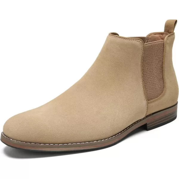 Cestfini Men Chelsea Boots Casual Suede Dress Boots Comfortable Oxfords Ankle Chukka Boots for MenM524camel